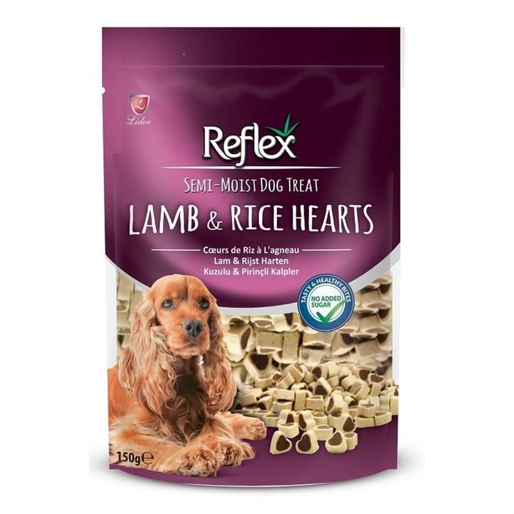 Reflex Hearts Treats Kuzu Etli Köpek Ödül Kemiği 150 Gr (10 ADET)