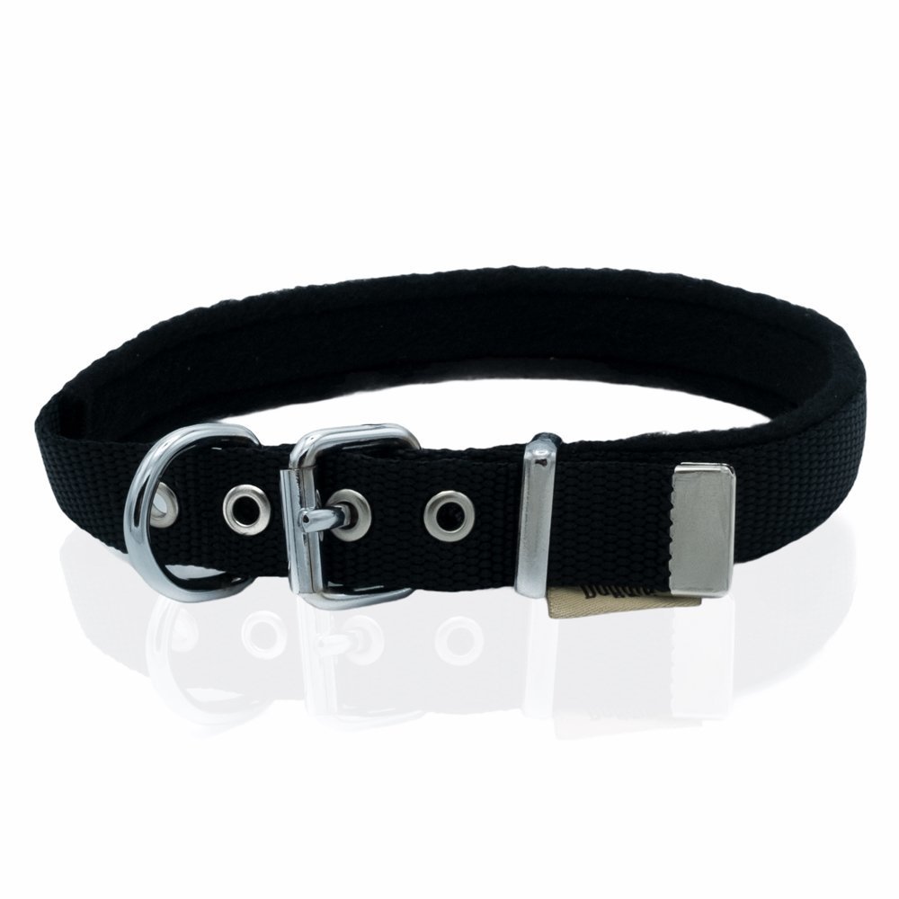 Doggie Polar Dokumadan El Yapımı Köpek Boyun Tasması 2x30-35 Cm Siyah