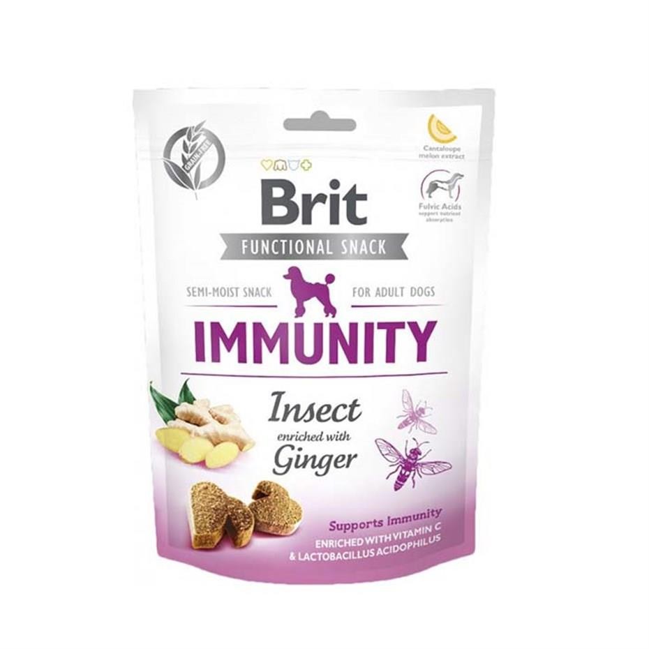 Brit Care Immunity Zencefilli ve Böcekli Bağışıklık Destekleyici Köpek Ödülü 150 Gr