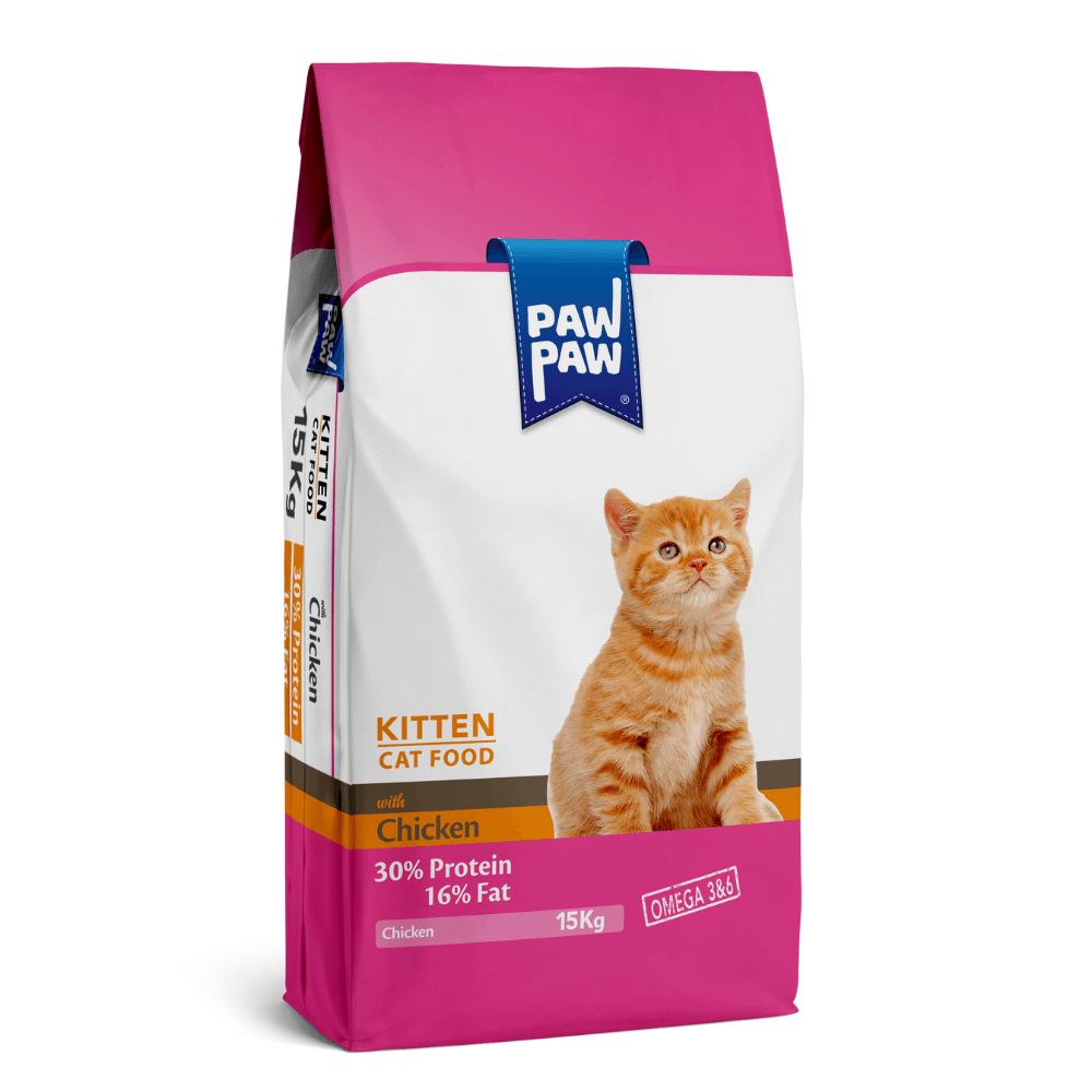 Paw Paw Kitten Tavuklu Yavru Kedi Maması 15 Kg