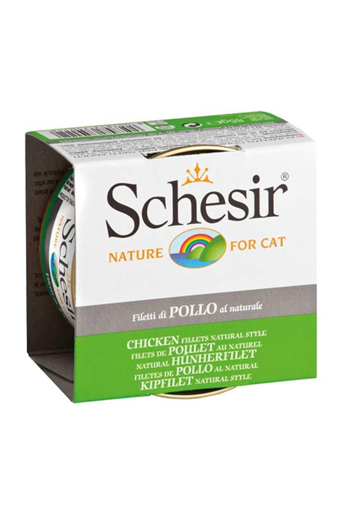 Schesir Naturel Tavuk Etli Kedi Konservesi 85 Gr