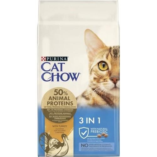 Cat Chow 3in1 Hindili Yetişkin Kedi Maması 15 Kg