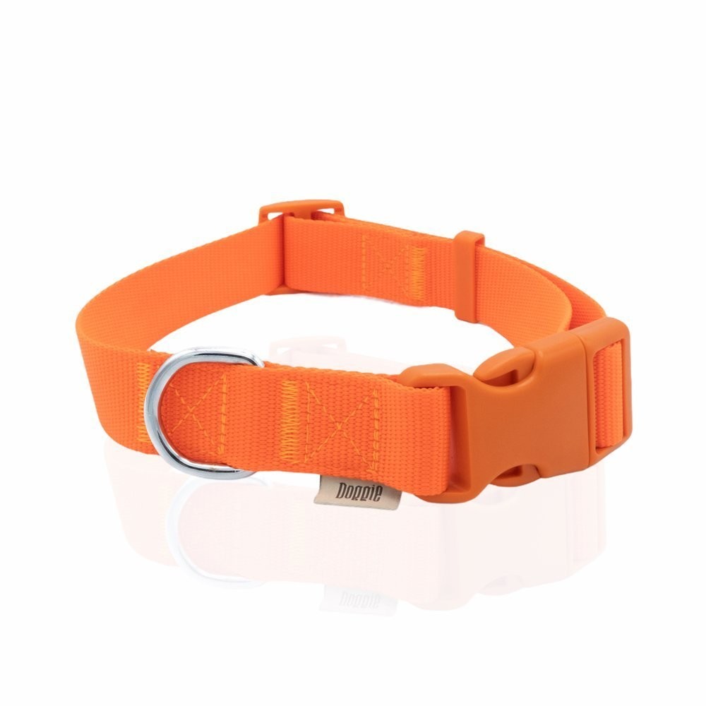 Doggie Ayarlanabilir Özellikli Dokumadan El Yapımı Köpek Boyun Tasması 3x45-60 Cm Turuncu