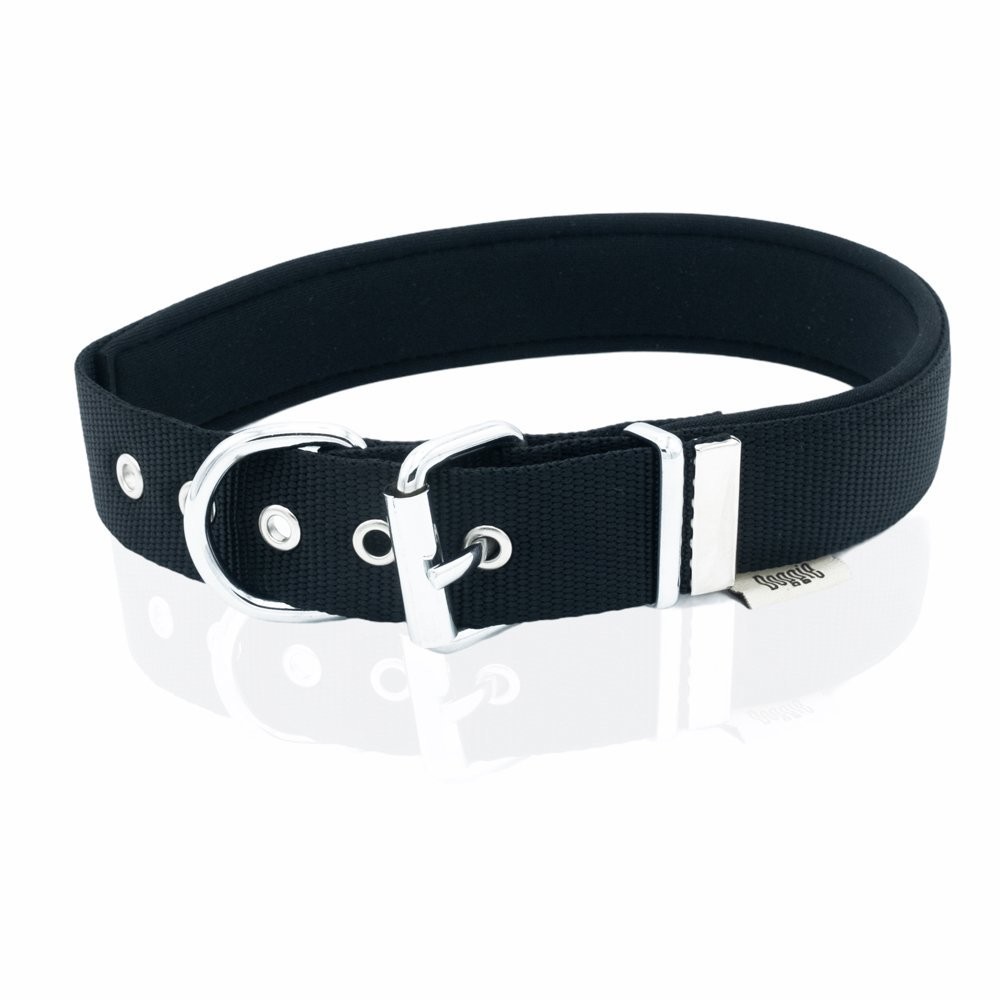 Doggie Comfort Yumuşak Dokuma Köpek Boyun Tasması L 3x47-55 Cm Siyah