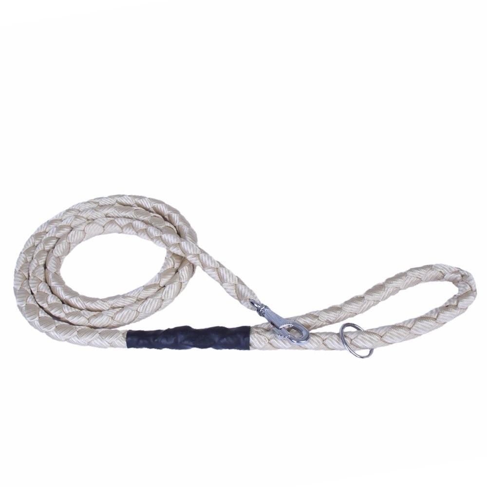 Doggie Dokumadan El Yapımı Örgülü Köpek Gezdirme Kayışı M-2x140 Cm K.Haki