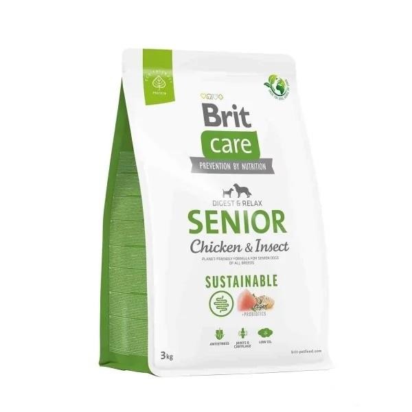 Brit Care Digest & Relax Senior Tavuklu Böcek Proteinli Yaşlı Köpek Maması 3 Kg