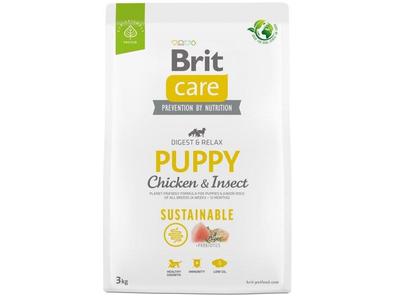 Brit Care Digest & Relax Puppy Tavuk Etli Böcek Proteinli Yavru Köpek Maması 3 Kg