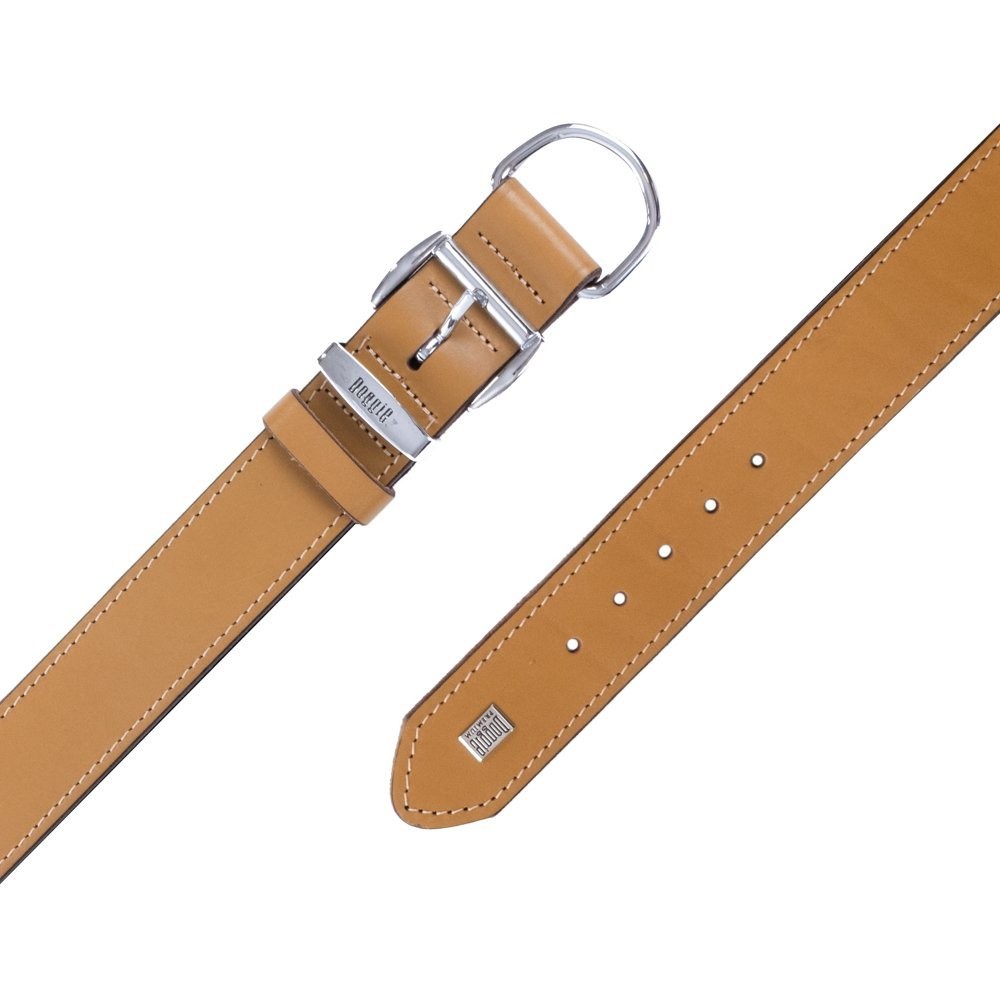 Doggie Firstclass Gerçek Deriden El Yapımı Köpek Boyun Tasması 3.5x47-55 Cm Camel