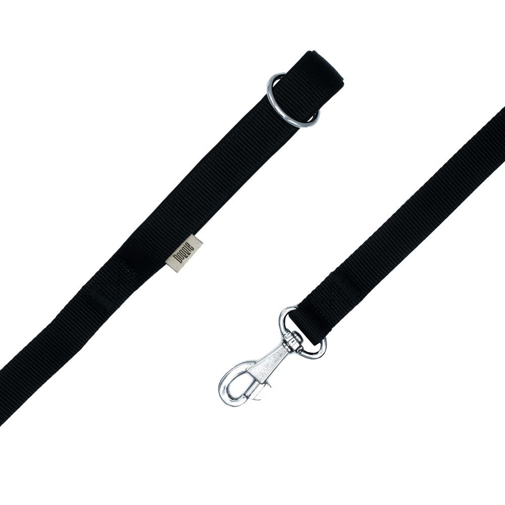 Doggie Dokuma Köpek Gezdirme Kayışı M 2.5x120 Cm Siyah