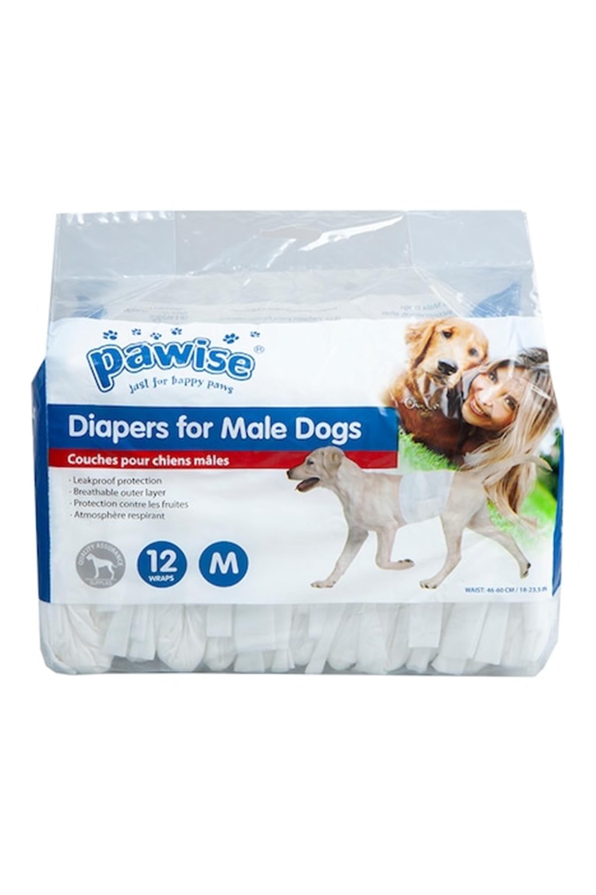 Pawise Erkek Yavru Köpek Çiş Bezi M (12 Adet)