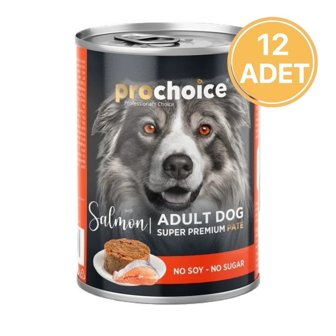 Prochoice Somonlu Ezme Konserve Köpek Maması 400 Gr (12 Adet)