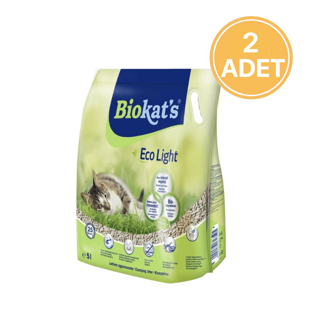 Biokat's Pelet Kedi Kumu Eco Light 5lt (2 Adet)