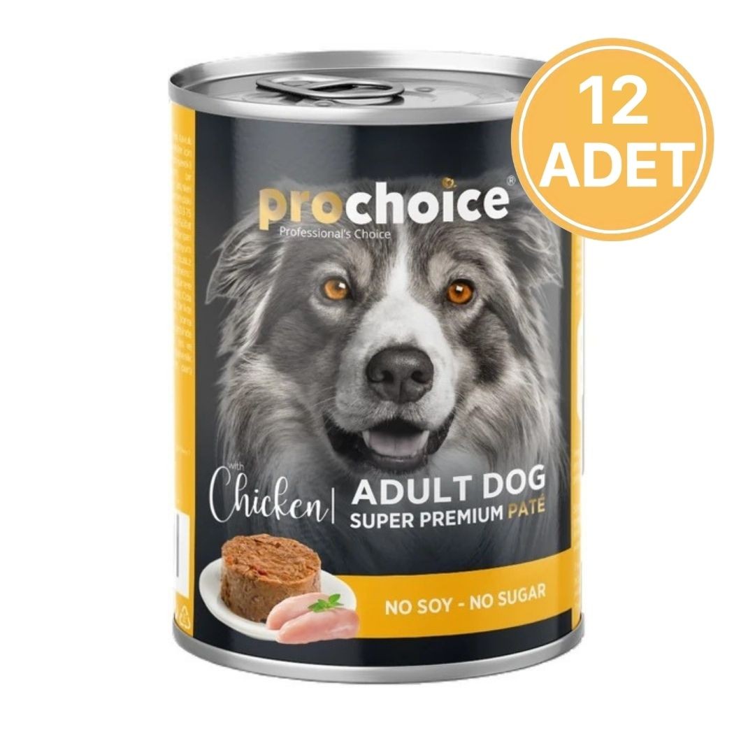 Prochoice Tavuk Etli Ezme Konserve Köpek Maması 400 Gr (12 Adet)