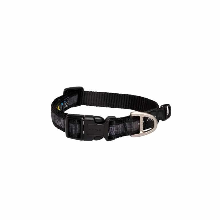 Rogz Fancy Dress Halsband XL Multi Bone Black Extra Boyun Tasması