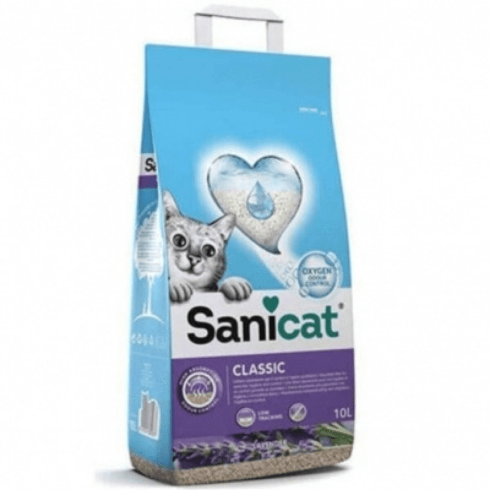 SaniCat Classic Lavantalı Emici Kedi Kumu 10 Lt