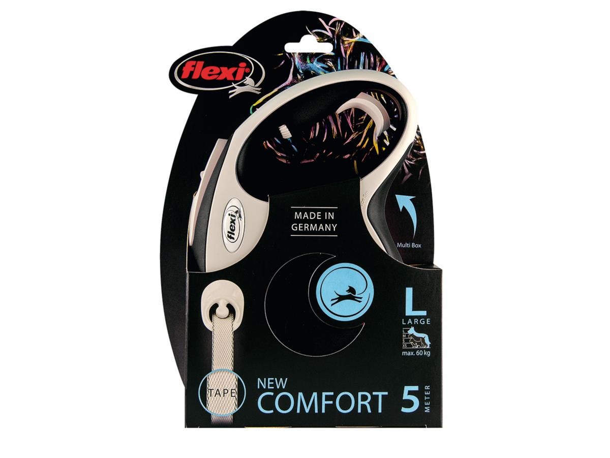 Flexi New Comfort 5M Şerit L Siyah