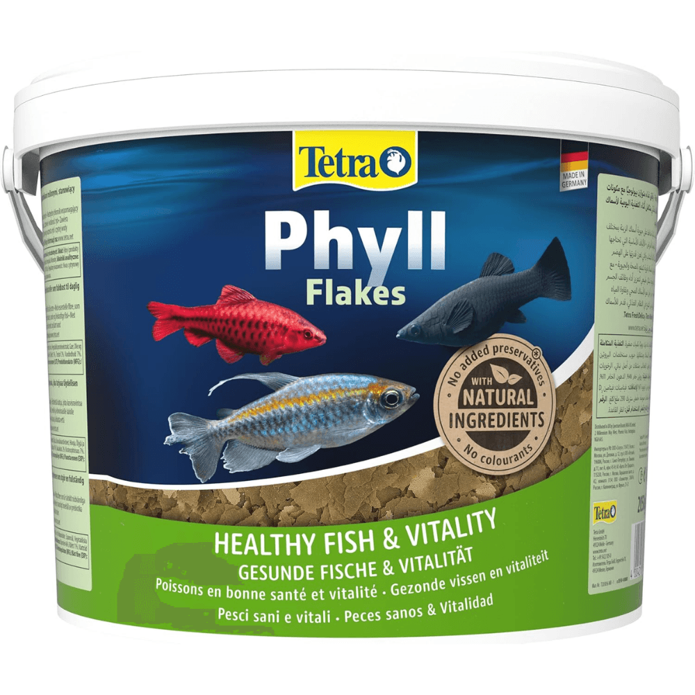 Tetra Phyll Flakes Pul Balık Yemi 10 Lt Kova