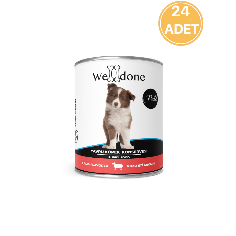 Welldone Kuzu Etli Yavru Köpek Konservesi 415 Gr (24 Adet)