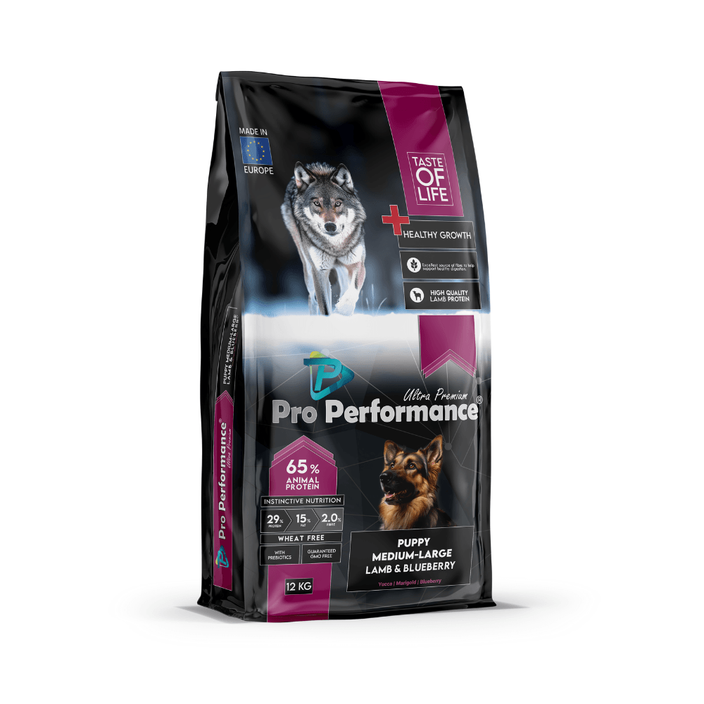 Pro Performance Ultra Premium Kuzulu ve Yaban Mersinli Yavru Köpek Maması 12 Kg