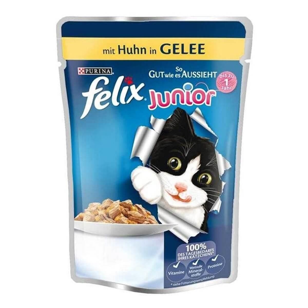 Felix Tavuk Etli Konserve Yavru Kedi Maması 85 Gr