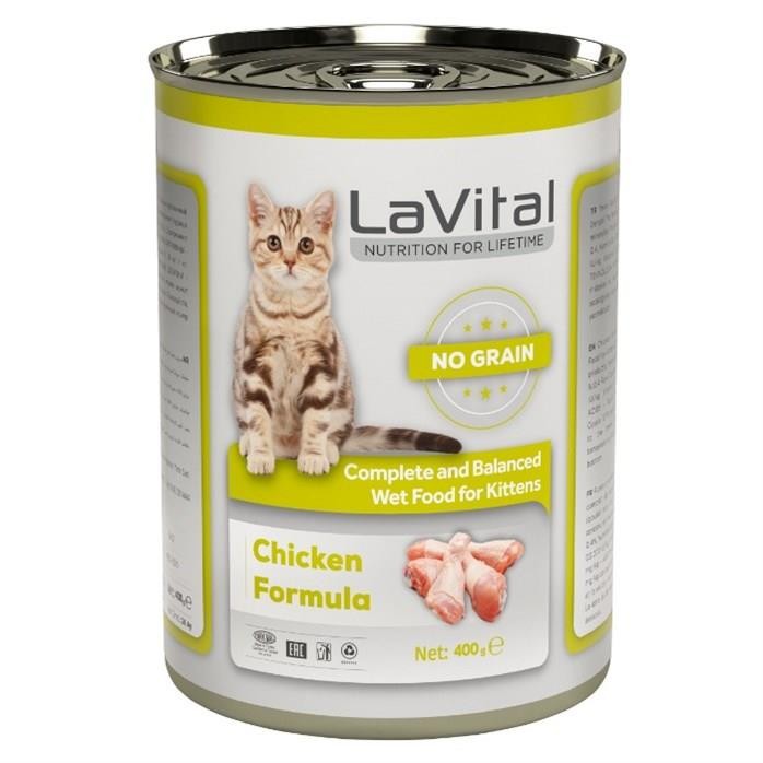 LaVital Tavuk Etli Ezme Konserve Yavru Kedi Maması 400 Gr