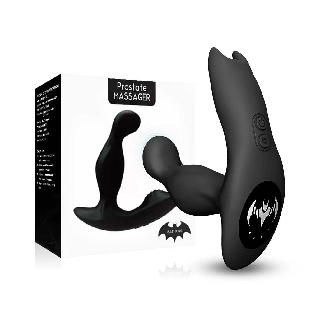 Bat King - Şarjlı Kumandalı 360° Dönme Rotasyonlu ve Güçlü Titreşimli Aynı Anda Perine ve Prostat Uyarıcı Masaj Vibratör detay