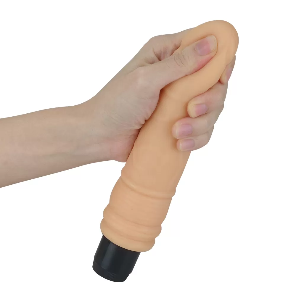 Xtreme Feel - Multi Speed Güçlü Titreşimli Yumuşak Doku Realistik Dildo Testissiz Gerçekçi Yapay Penis 20x4 CM detay