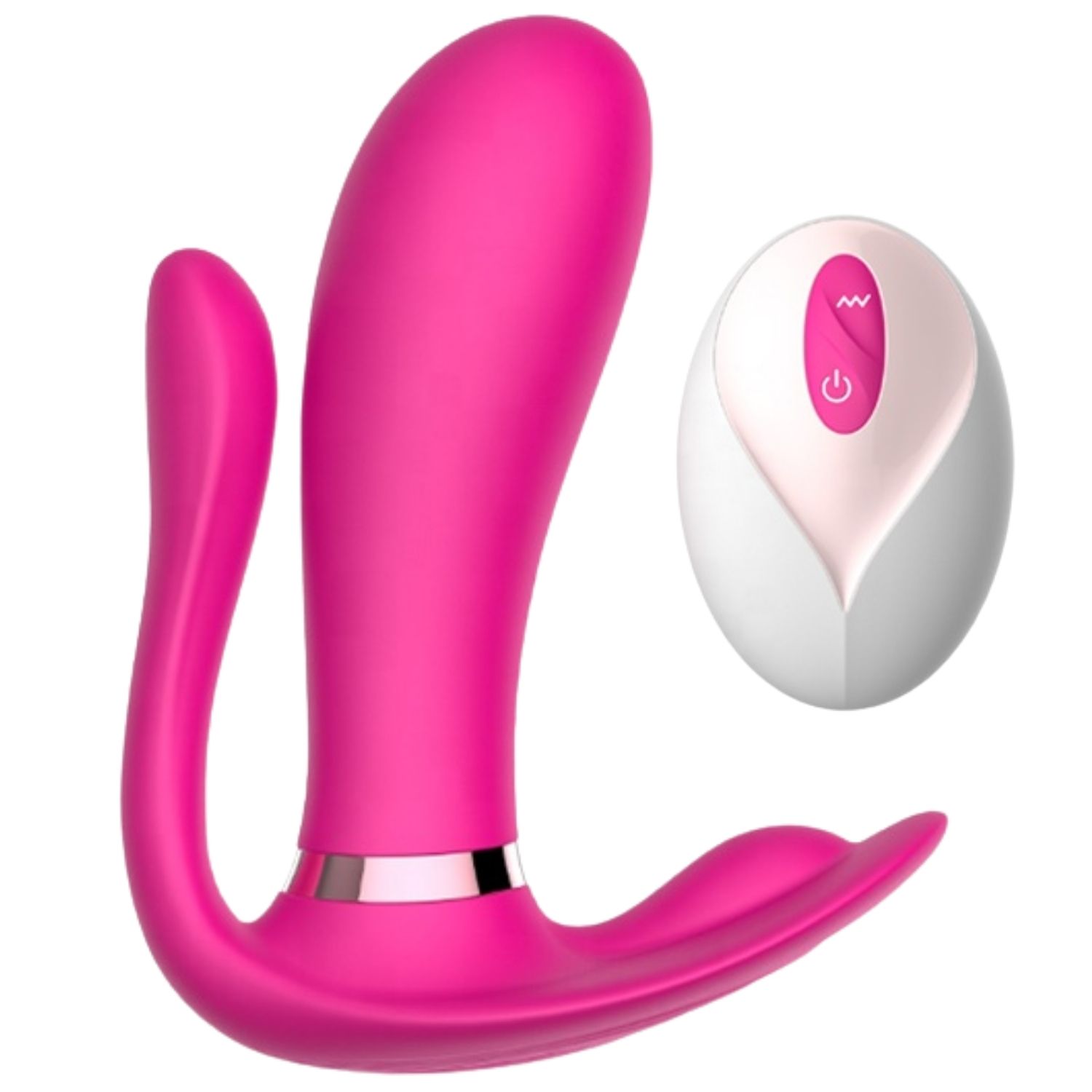 Massager - Şarjlı Isıtmalı Kablosuz Kumandalı Anal Vajina Klitoris Uyarıcı Giyilebilir 3 in 1 Panty Vibratör