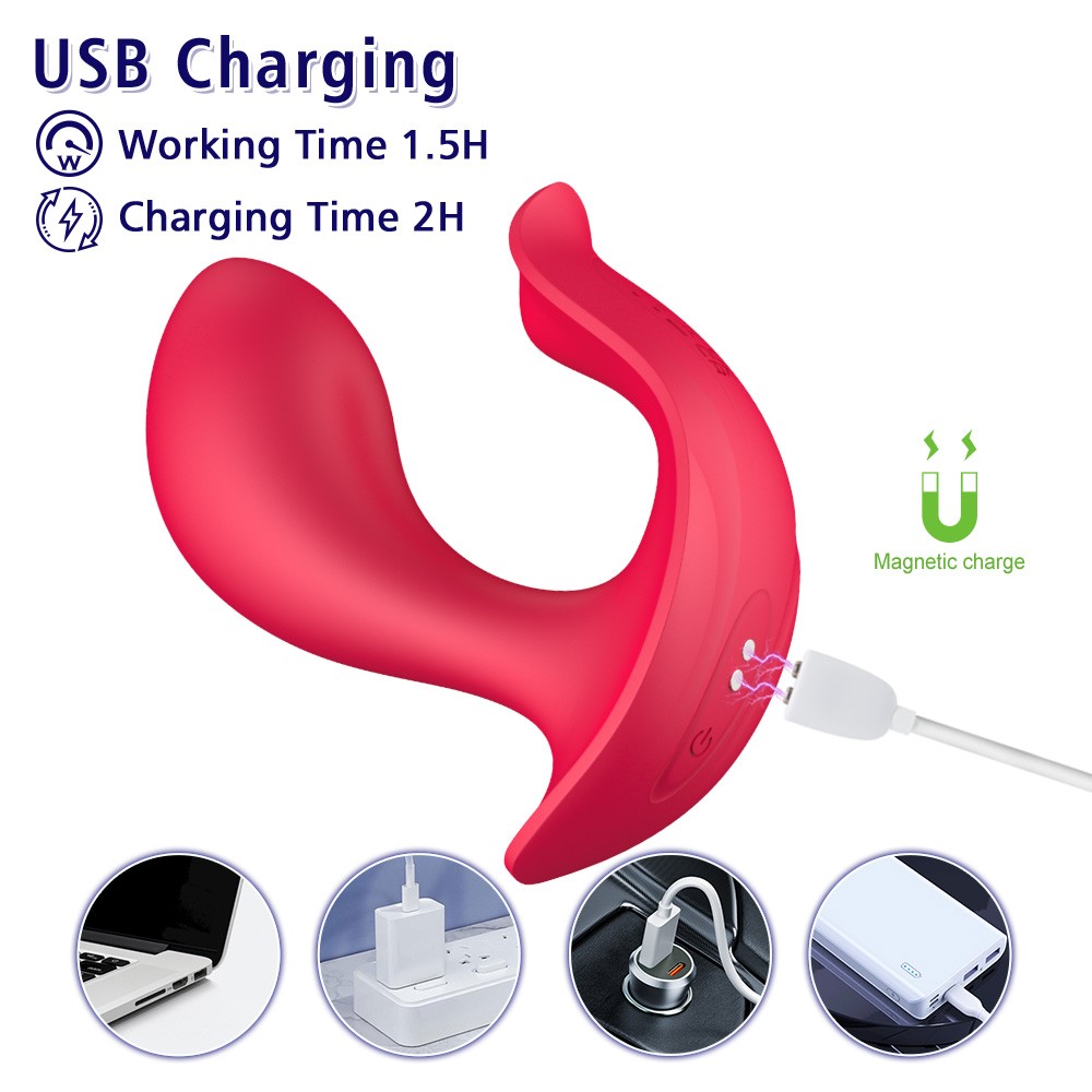 PRIME TOYS Paname Pro Şarjlı Uzaktan Kumandalı Klitoris G Nokta Uyarıcı 2 in 1 Giyilebilir Vibratör