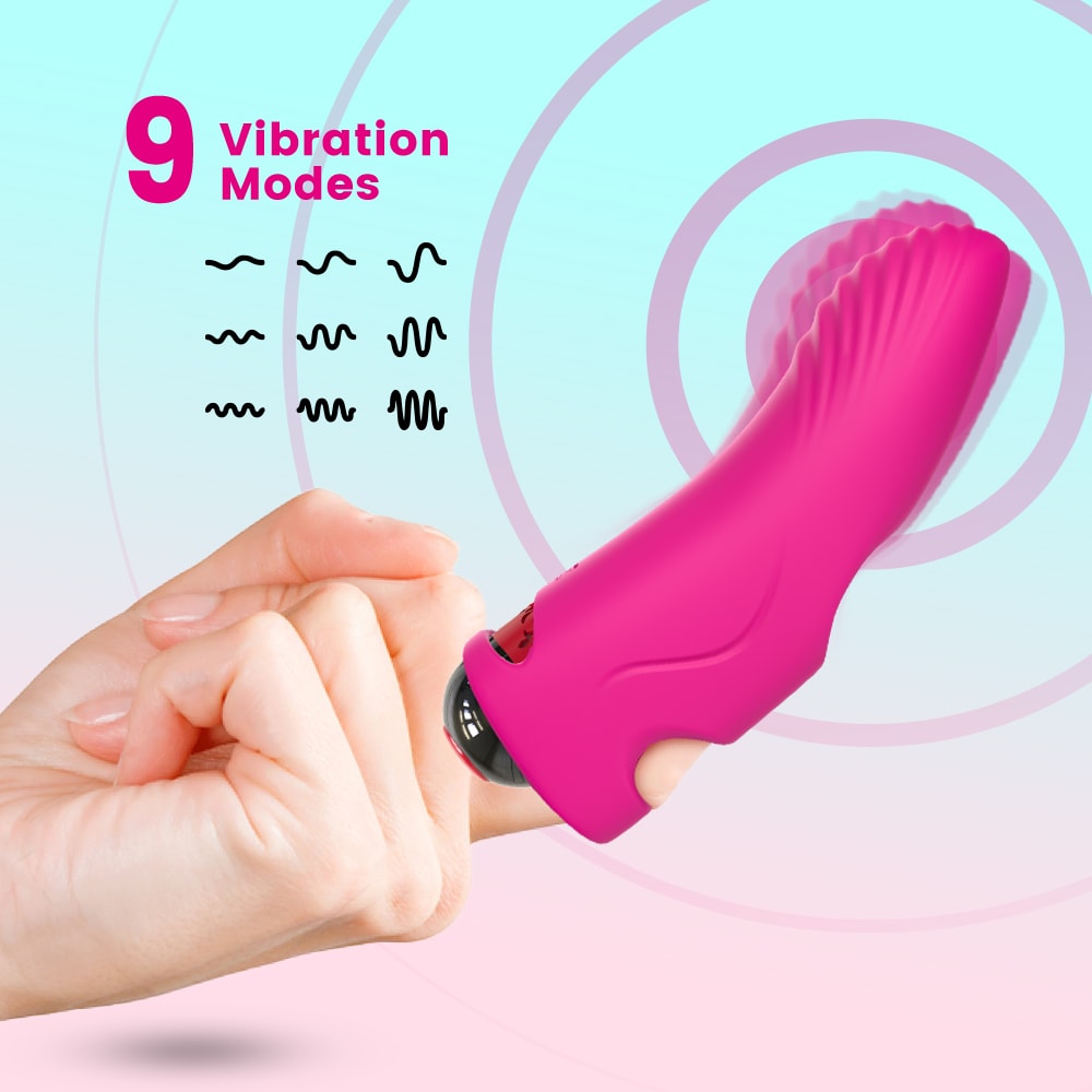 Aurora - Şarjlı G Nokta ve Klitoris Uyarıcı Parmağa Takılabilir Mini Vibratör detay