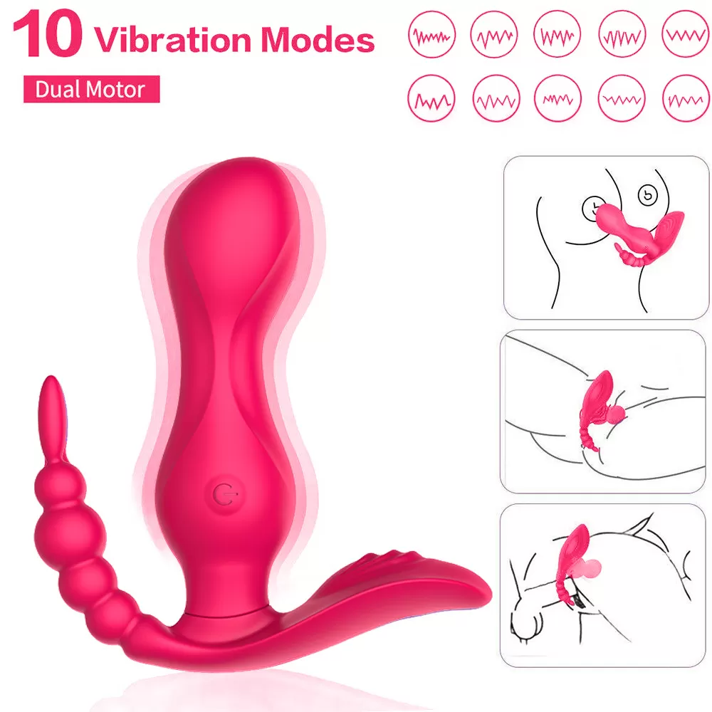 JAIN Kablosuz Kumandalı G-Spot Anal ve Klitoris Uyarıcı Külot İçi Giyilebilir 3 in 1 Vibratör detay