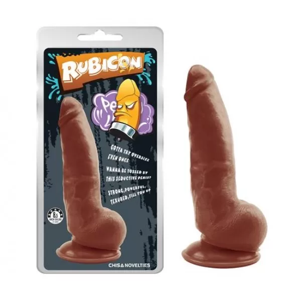 Rubicon - Güçlü Vantuzlu Gerçekçi Yapay Penis Melez Realistik Dildo 22 CM detay