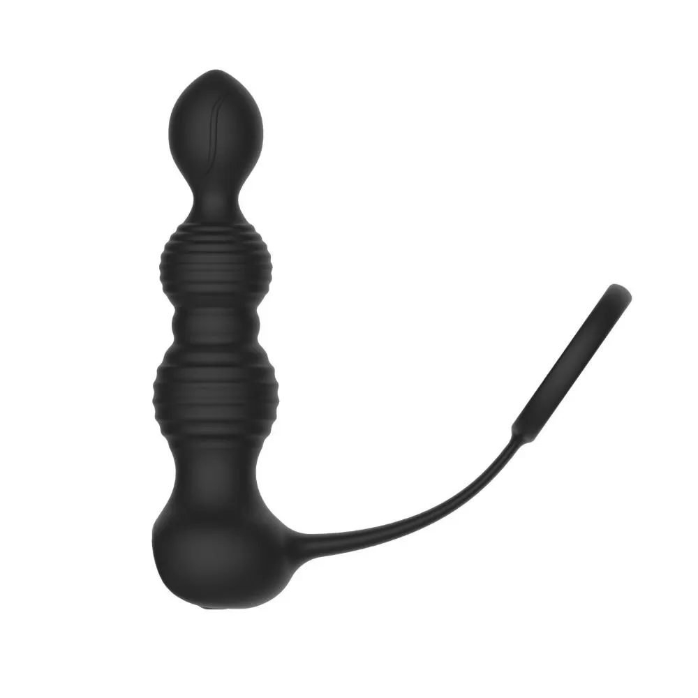RUMOR Kablosuz Kumandalı Penis ve Testis Halkalı Boğumlu Prostat Uyarıcı Anal Vibratör detay