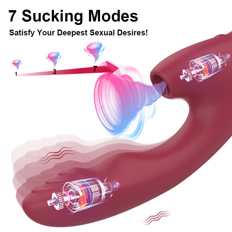 G10 - Şarjlı Akıllı Isıtmalı G-Spot ve Klitoris Emiş Uyarıcı Çift Motorlu Dalga Hareketli 2 in 1 Rabbit Vibratör detay