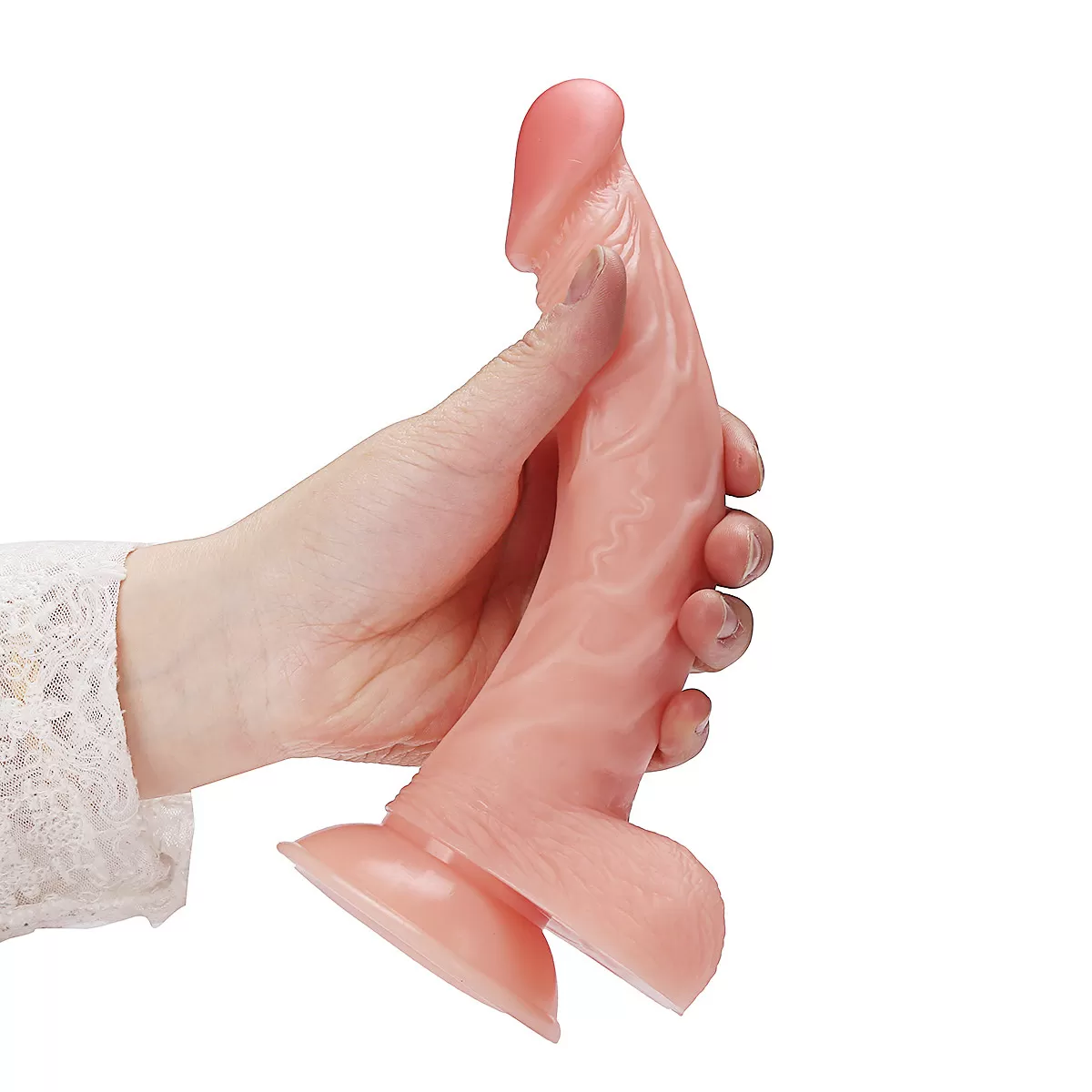 GORDON Dildo Gerçekçi Et Dokusunda Damarlı Realistik Penis 20 CM detay