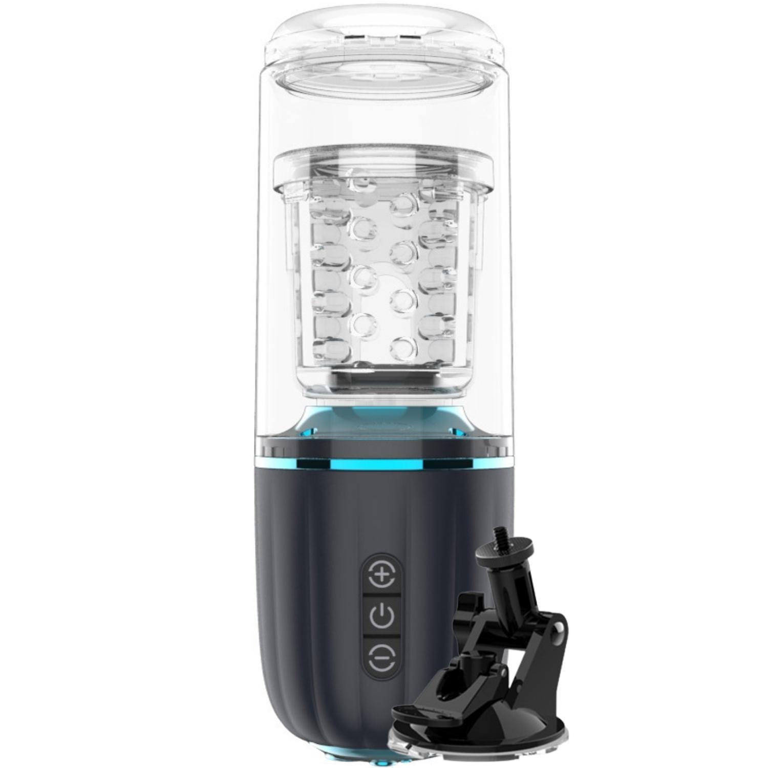 Typhoon - Şarjlı İleri Geri ve 360° Dönme Rotasyon Hareketli Vantuzlu Tam Otomatik Mastürbatör