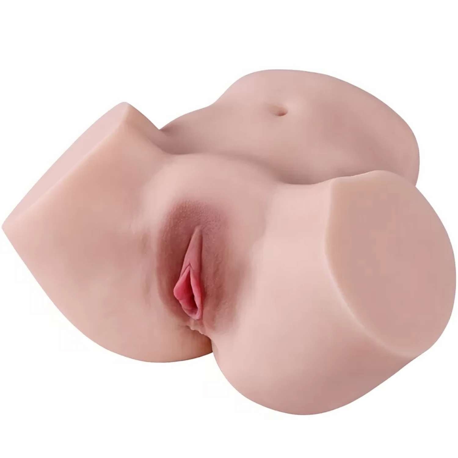 Anna - Realistik Kalça Anal Vajina Çift Girişli 2 in 1 Titreşimli Isıtmalı Suni Vajina Mastürbatör 4.5 KG
