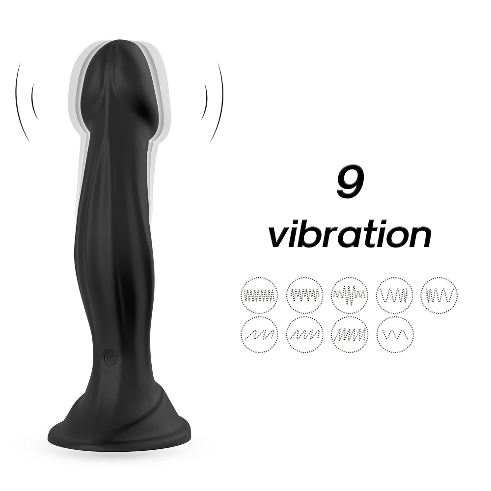 Sculp - Şarjlı Uzaktan Kumandalı Dildo Görünümlü Güçlü Titreşimli G Nokta Uyarıcı ve Anal Vibratör
