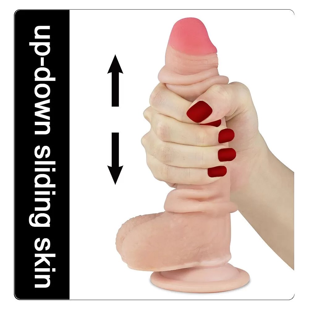 17.5 CM Ultra Yumuşak Çift Katmanlı Belden Bağlamalı Penis