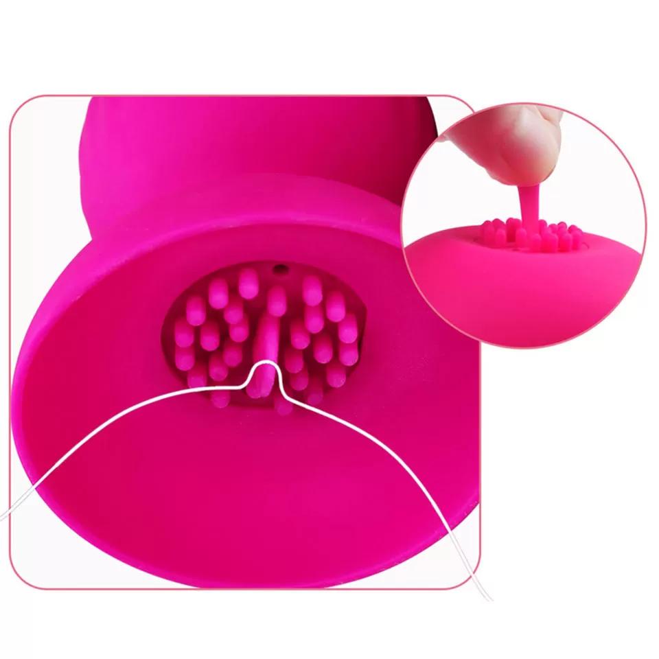 BLOSSOM USB Şarjlı Su Geçirmez Güçlü Titreşimli Göğüs ve Klitoris Uyarıcı Dil Vibratör detay