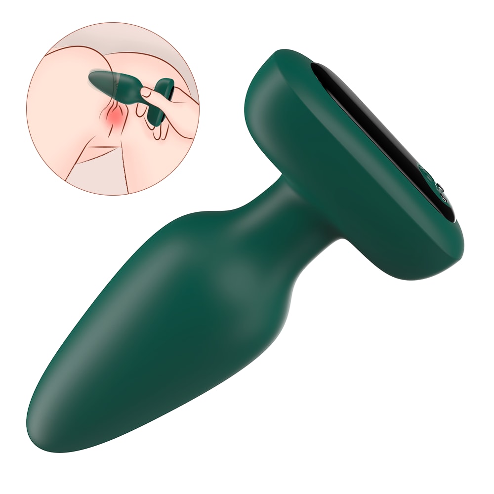 Visual Rivet - Manyetik Şarjlı Güçlü Titreşimli Silikon Anal Plug Kademeli Boyut Prostat Uyarıcı ve Anal Vibratör detay