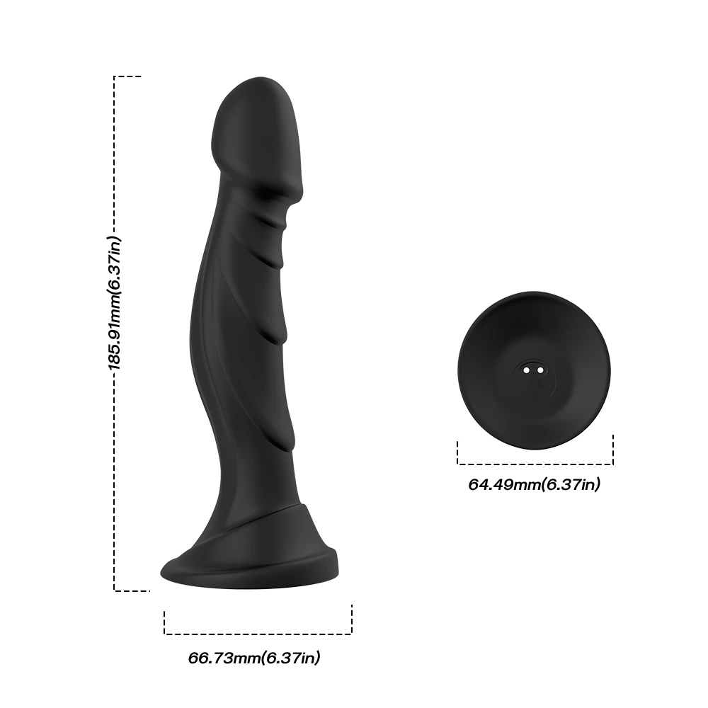 Sculp - Şarjlı Uzaktan Kumandalı Dildo Görünümlü Güçlü Titreşimli G Nokta Uyarıcı ve Anal Vibratör