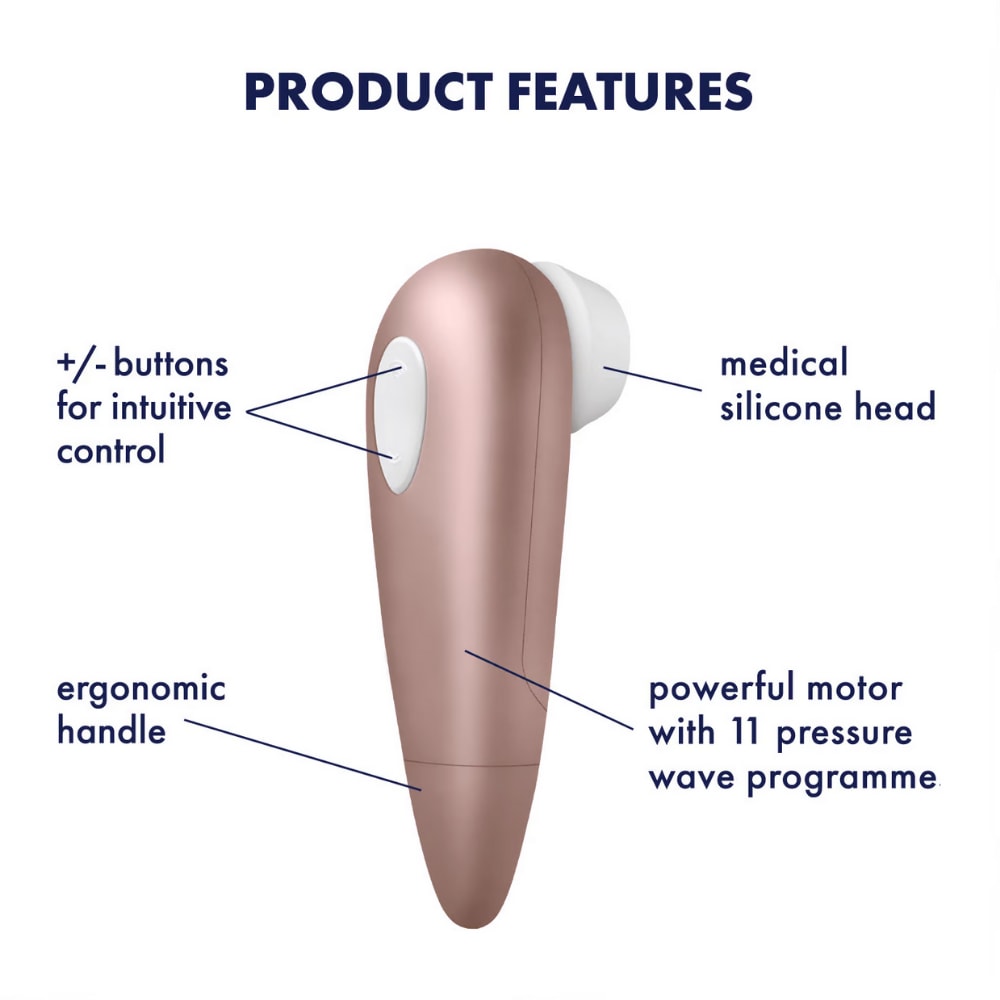Satisfyer Number One Şarjlı Meme Ucu ve Klitoris Emiş Mini Vibratörü detay