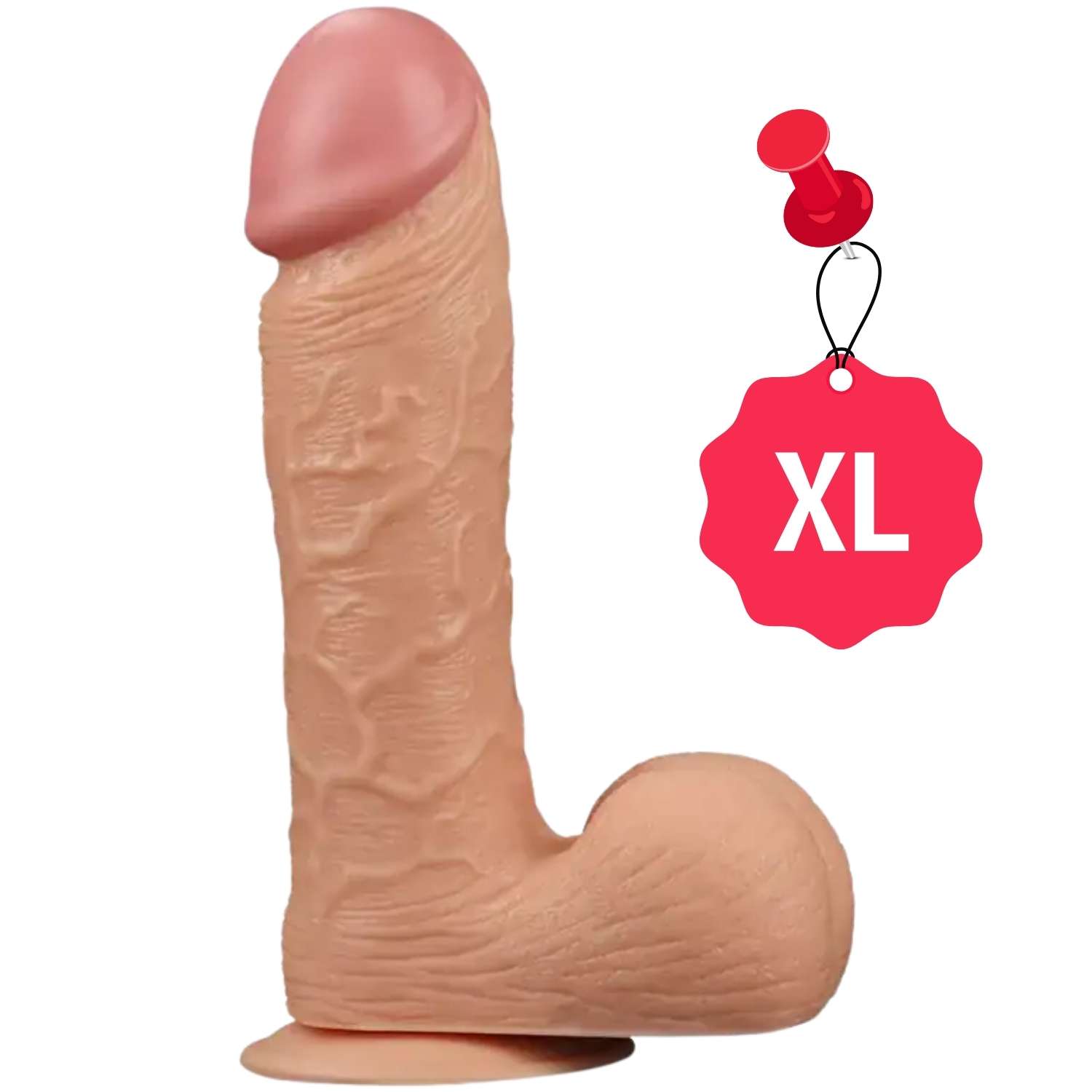 Legendary King Sized - Büyük Boy Kalın Realistik Dildo XL Size Ekstra Büyük Gerçekçi Yapay Penis 25x5.5 CM