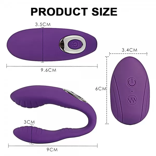 Nana 2 Kablosuz Uzaktan Kumandalı Usb Şarjlı 10 Fonksiyonlu C Ti̇pi Vibratör detay