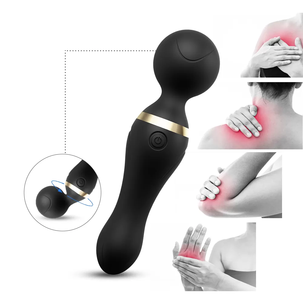 Freeza - Şarjlı 360° Esnek Başlı Vibratör Magic Wand Massager Çok Sessiz Masaj Aleti detay