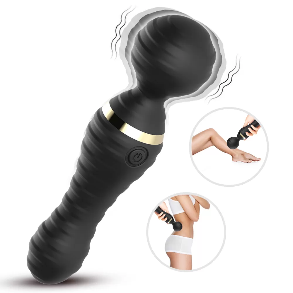 Freexa - Şarjlı 360° Esnek Başlı Vibratör Magic Wand Massager Çok Sessiz Masaj Aleti detay