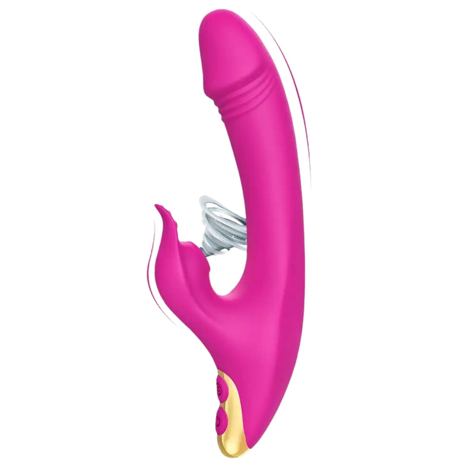 Amant - Şarjlı Aynı Anda G Spot Uyarıcı ve Klitoris Emiş Güçlü Esnek 2 in 1 Rabbit Vibratör