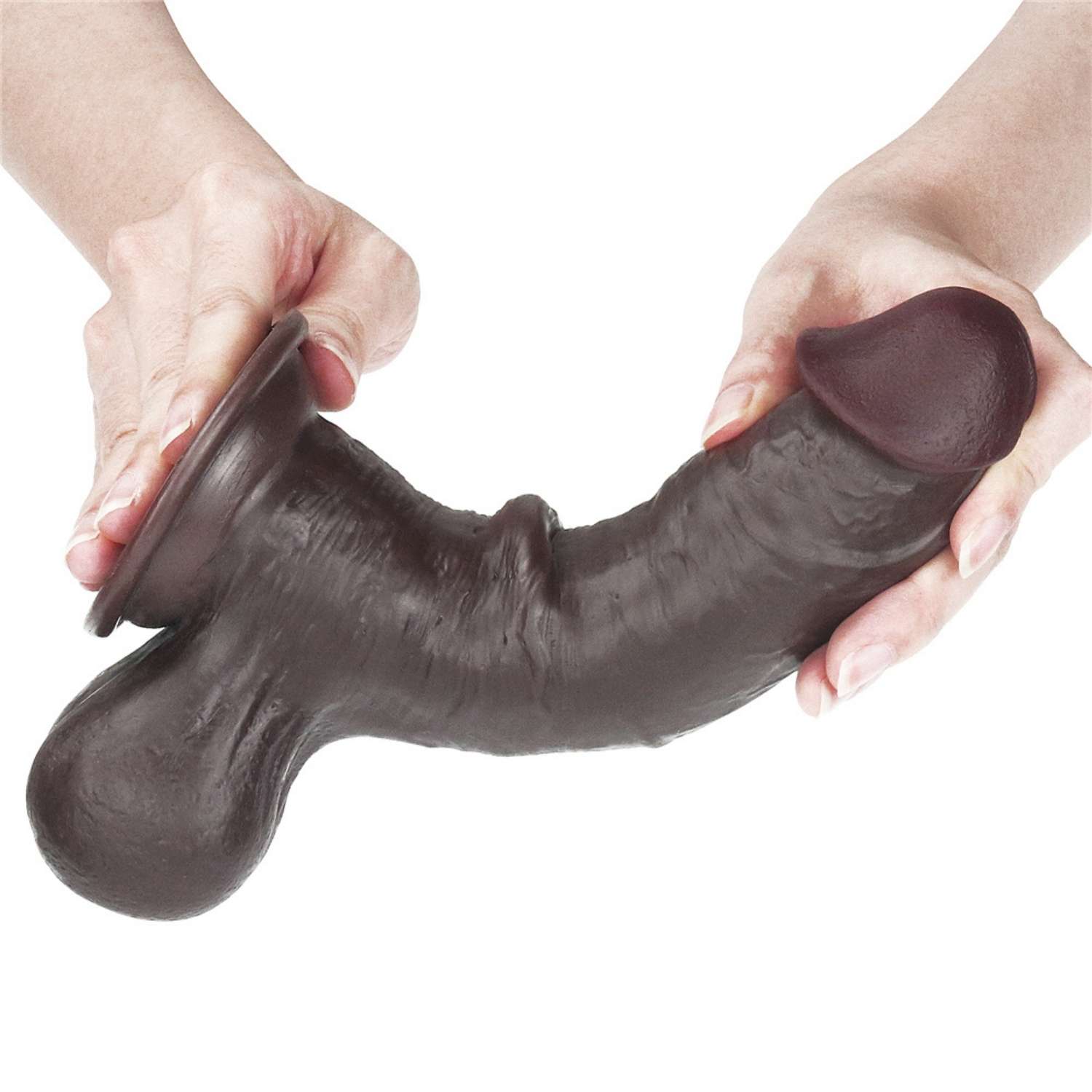 Tam Testis Hareketli Kayar Deri Ultra Yumuşak Doku Çift Katmanlı Kıkırdaklı Realistik Dildo Gerçekçi Yapay Penis 20x4.5 CM