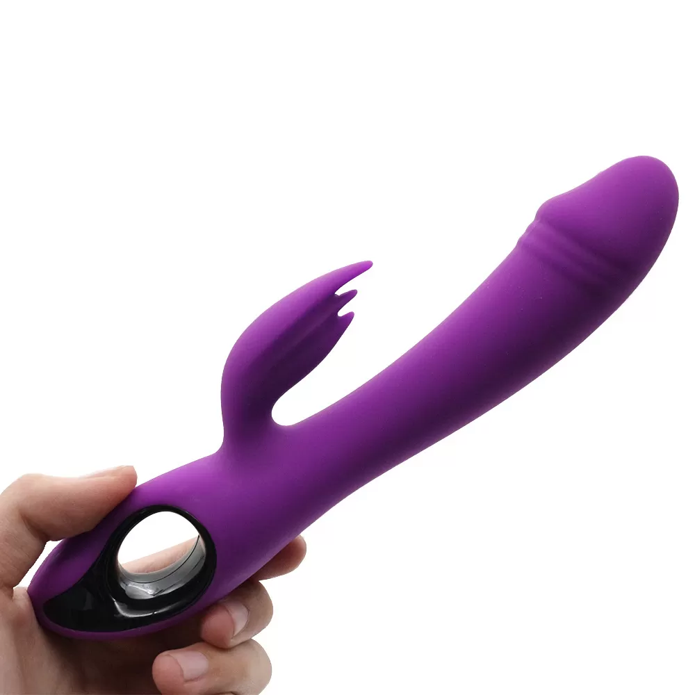 BRACE Tutma Halkalı G-Spot ve Klitoris Uyarıcı 2 in 1 Dildo Vibratör detay